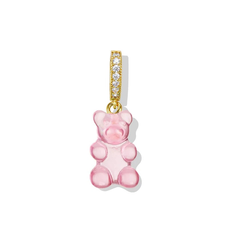 Poplia Candy Bear Pendant – Transparent Pink